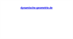 Desktop Screenshot of dynamische-geometrie.de